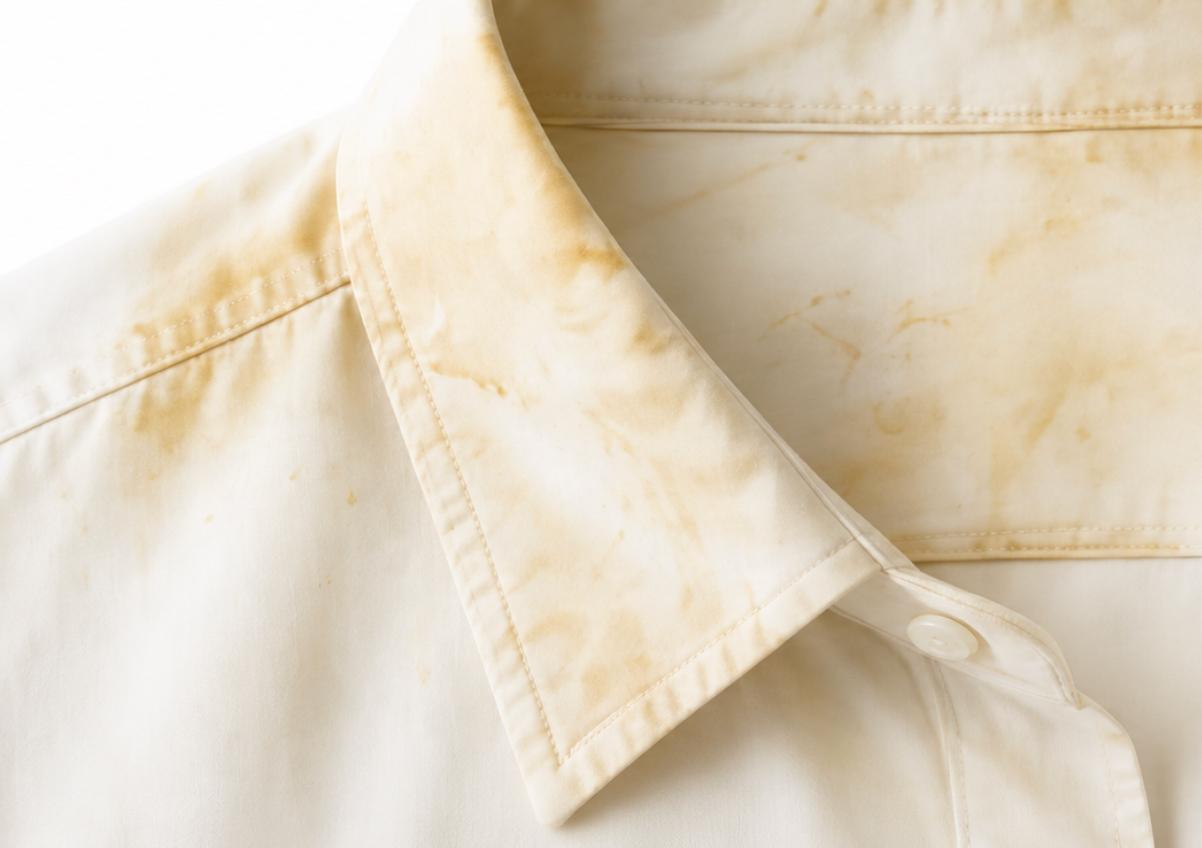 Stained shirt before cleaning